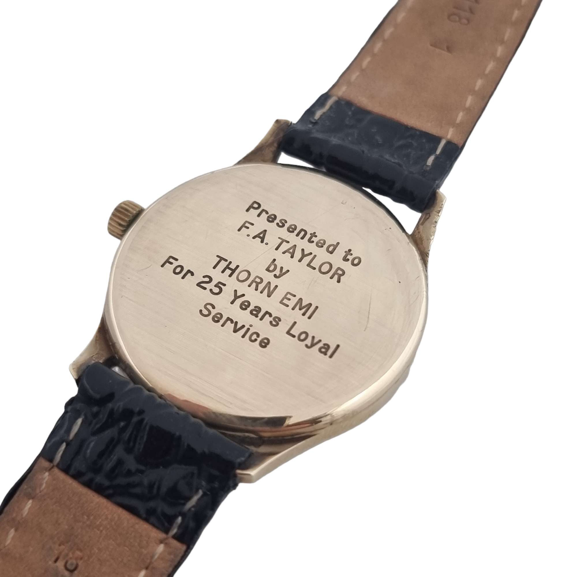 Garrard hallmarked 1981 | 9ct gold manually wound vintage wristwatch -  Black Bough | Ludlow