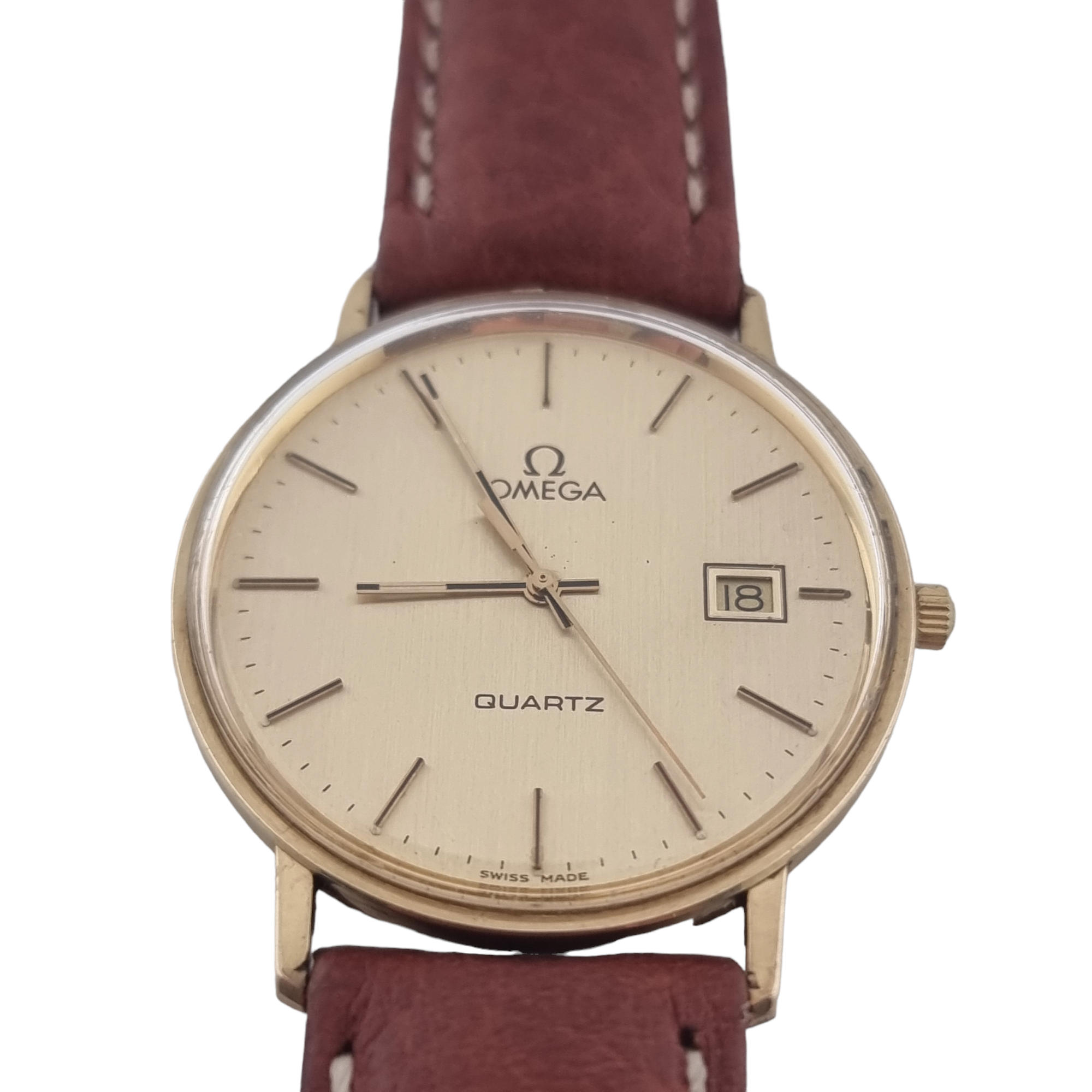 Omega mens 2025 gold dress watch