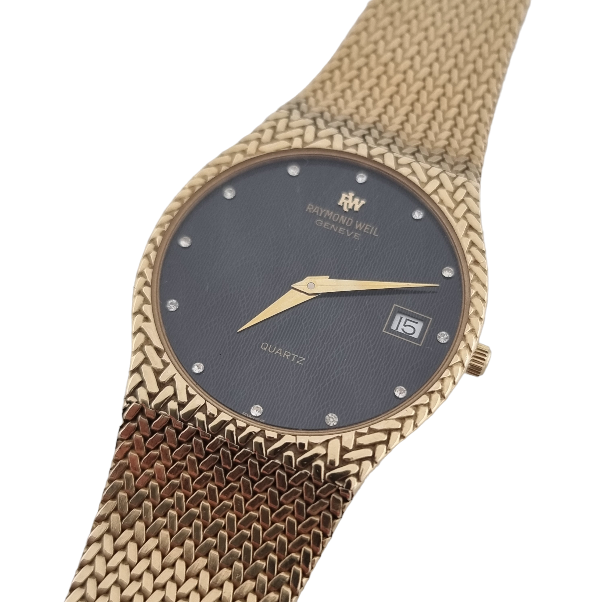 Raymond Weil 18ct Gold Plated Quartz Diamond Dial Reference 5516 Dobson Fine Jewellery Raymond Weil 18ct Gold Plated Quartz Diamond Dial Reference 5516 Dobson Fine Jewellery