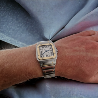 Cartier Santos Galbee 2823 XL 32mm Steel And Gold Dobson Fine