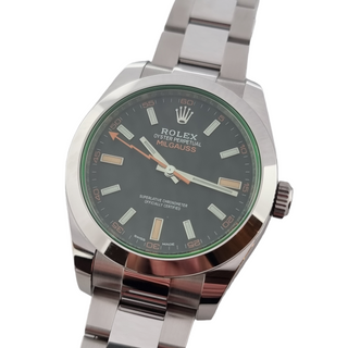 Rolex Milgauss 2021 Full Set 116400GV Green Glass Mint Discontinued Dobson Fine Jewellery