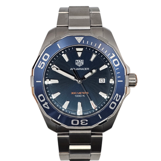 TAG Heuer Aquaracer WAY101C.BA0746 43mm Blue & Steel Quartz Full Set 2018