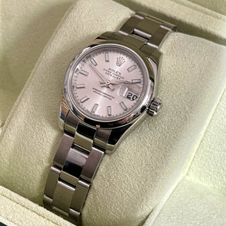 Ladies Rolex Datejust 179160 26mm Silver Baton Dial 2008