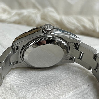 Ladies Rolex Datejust 179160 26mm Silver Baton Dial 2008