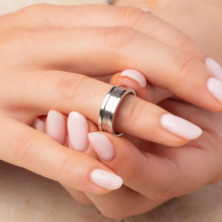 Cartier Vintage 18ct White Gold Double C Ring