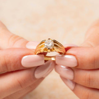 Vintage 18ct Yellow Gold 1.15ct Diamond Solitaire Ring