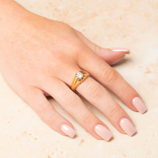 Vintage 18ct Yellow Gold 1.15ct Diamond Solitaire Ring