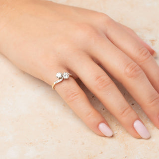 18ct Yellow Gold Toi Et Moi 1ct Diamond Ring