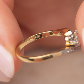 18ct Yellow Gold Toi Et Moi 1ct Diamond Ring