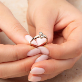 Antique Platinum Toi Et Moi 0.2ct Diamond Ring c1920