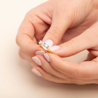 18ct Yellow Gold Three Stone 1ct Diamond Trilogy Ring