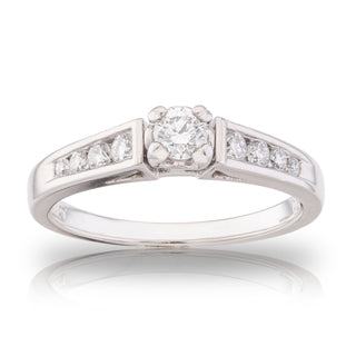 18ct White Gold 0.5ct Diamond Solitaire Ring