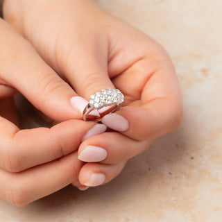 18ct White Gold 2ct Diamond Cluster Ring