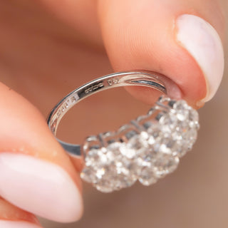 18ct White Gold 2ct Diamond Cluster Ring
