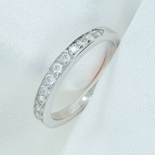 Tiffany & Co. Platinum Diamond Half Eternity Ring – 0.30ct – Size I ½