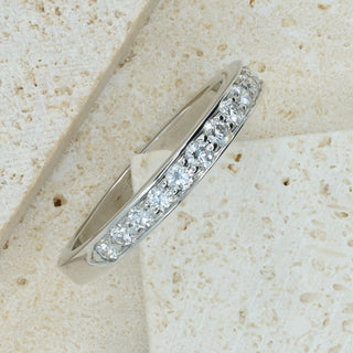 Tiffany & Co. Platinum Diamond Half Eternity Ring – 0.30ct – Size I ½