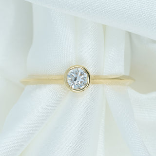 Clogau 18ct Yellow Gold Diamond Solitaire Ring – 0.25ct – Bezel Set – Size T