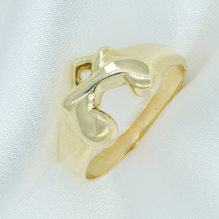 Boodles 18ct Yellow Gold “Hug” Ring – Dunthorne – Size T