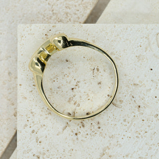 Boodles 18ct Yellow Gold “Hug” Ring – Dunthorne – Size T