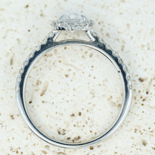 GIA Certified 1.00ct E Colour Radiant Cut Diamond Ring in 14ct White Gold - Size N½