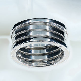 Bvlgari B.Zero1 18ct White Gold Wide Band Ring - Size 64 / UK Y½ - 12.5g
