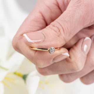 Clogau 18ct Yellow Gold Diamond Solitaire Ring – 0.25ct – Bezel Set – Size T
