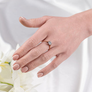 18ct Yellow & White Gold Diamond Solitaire Ring – Approx. 1.10ct – Size P