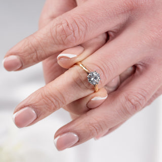 18ct Yellow & White Gold Diamond Solitaire Ring – Approx. 1.10ct – Size P