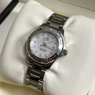 Ladies Tag Heuer Aquaracer WAY1413 27mm Mother Of Pearl Dial Full Set 2015