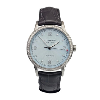 Ladies Tiffany & Co. - CT60 Ice-Blue & Diamond Dial - 32mm - Automatic - Full Set (2018)