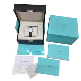 Ladies Tiffany & Co. - CT60 Ice-Blue & Diamond Dial - 32mm - Automatic - Full Set (2018)