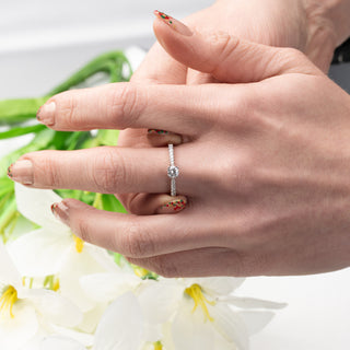 18ct White Gold 0.49ct VS Diamond Solitaire Ring