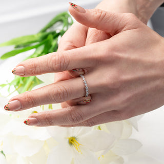 Platinum 0.25ct Diamond Bespoke Full Band Ring