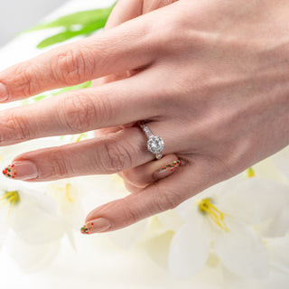 18ct White Gold 1.45ct Natural VS Diamond Solitaire Ring - London 1977