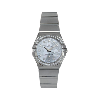 Omega Ladies Constellation Ref. 123.15.27.60.55.003 - 28mm - Quartz - Mother of Pearl Dial and Diamond Bezel (2012)