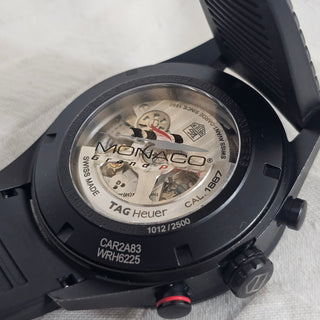 Tag Heuer Carrera Monaco Grand Prix Special Edition CAR2A83 43mm Black Titanium Watch Limited to 1250