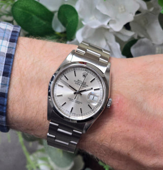 Rolex Datejust 16200 - Silver Dial - Full Set - Rolex Serviced (2002)