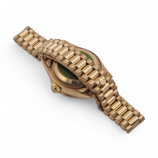 Ladies Rolex Datejust 79178 18ct 26mm Factory Lapis Dial Diamond and Sapphire Bezel