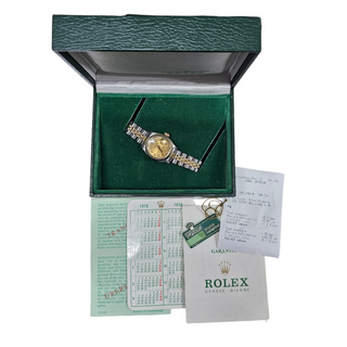 Ladies Rolex 6917 Datejust Steel And Gold Full Set