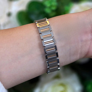 Cartier Tank Francaise W51027Q4 20mm Stainless Steel and Rose Gold Bracelet