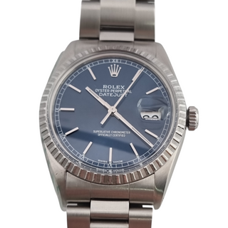 Vintage 36mm Rolex Datejust 1603 Steel Blue Dial Fully Refurbished 1978