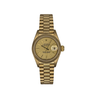 Rolex Lady-Datejust 69178 - 18ct Yellow Gold - 26mm - Full Set (1987)