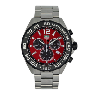 Tag Heuer Formula 1 Red Dial Chronograph - Ref. CAZ101AN - 43mm - Box & Papers 2025