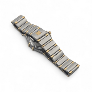 1999 Ladies Omega Constellation 1362.10.00 22mm Gold & Steel Quartz Full Set