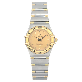 1999 Ladies Omega Constellation 1362.10.00 22mm Gold & Steel Quartz Full Set