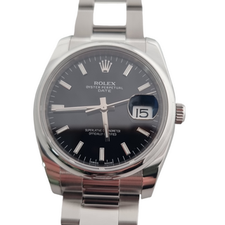 Rolex Oyster Perpetual Date Black 115200 34mm Full Set