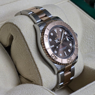 Rolex Yacht-Master Ref. 268621 - Bi-metal 18ct Everose Gold & Steel  - Chocolate Dial - 37mm (2023) Full Set