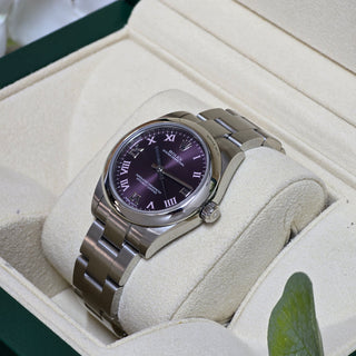Rolex Oyster Perpetual 31 Ref. 177200 - Discontinued Red Grape Dial - Full Set (2016)