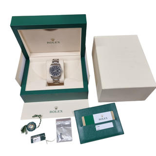 Rolex Oyster Perpetual Date Black 115200 34mm Full Set