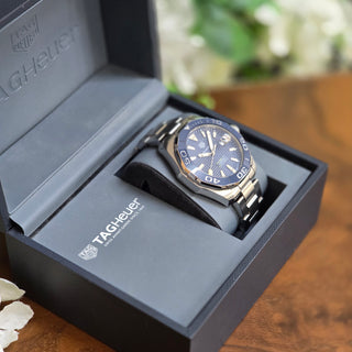 Tag Heuer Aquaracer Calibre 5 Automatic Ref. WAY201B.BA0927 - Blue Bezel - 43mm (Year Unknown)